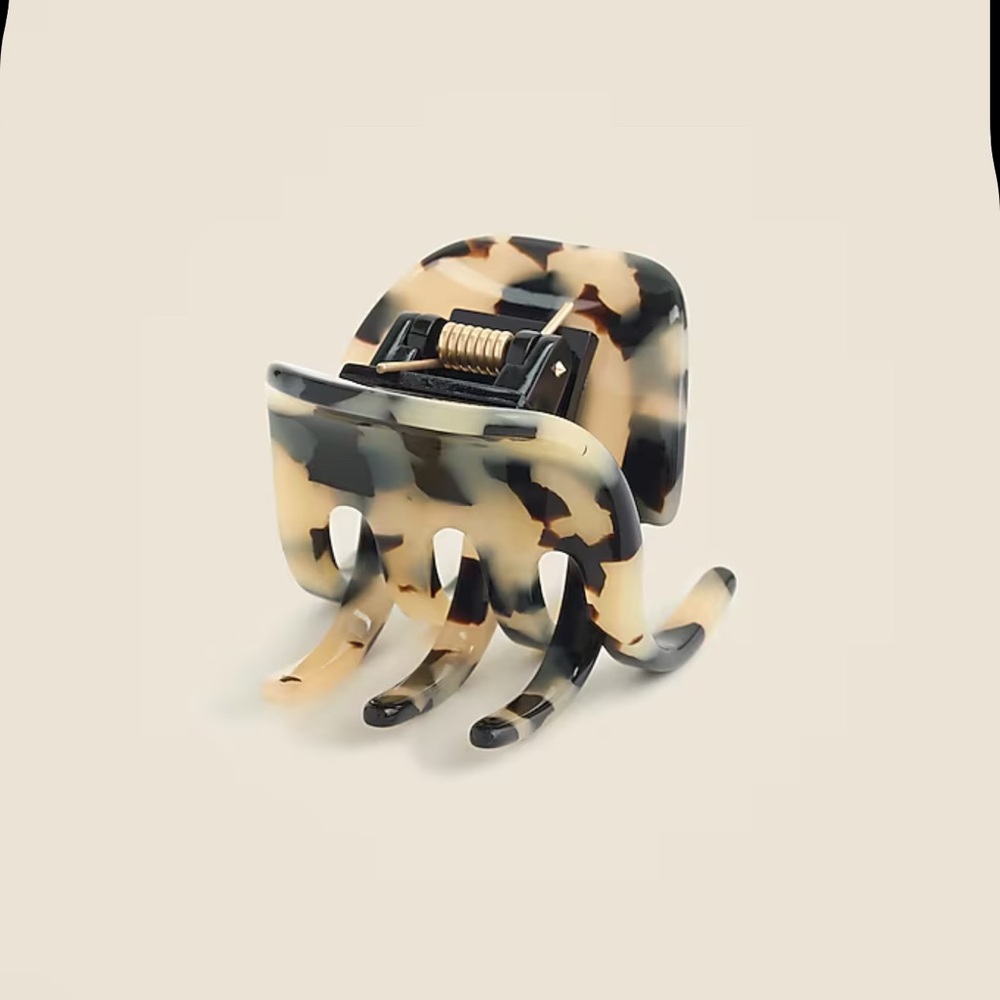J. Crew Classic hair clip in Italian tortoise NWT